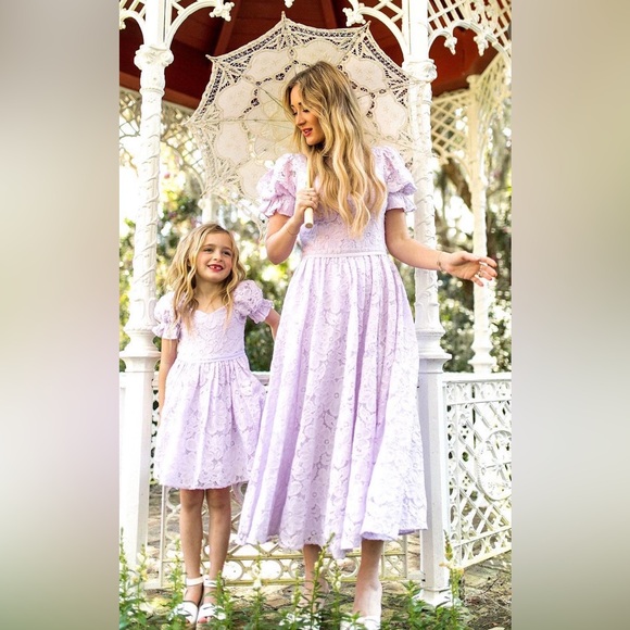 NWT Ivy City Co Lilac Lace Ballerina Dress - Picture 3 of 12